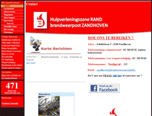 Tablet Screenshot of brandweerzandhoven.be